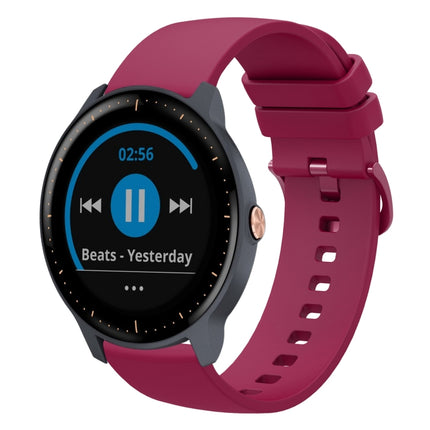 20mm Solid Color Soft Silicone Watch Band, For Garmin Vivoactive3 Music, For Garmin Forerunner 245