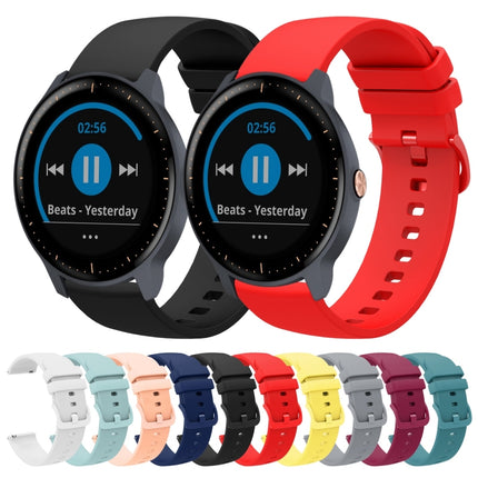 20mm Solid Color Soft Silicone Watch Band, For Garmin Vivoactive3 Music, For Garmin Forerunner 245