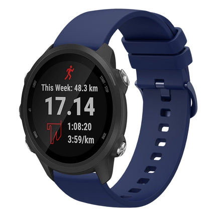 20mm Solid Color Soft Silicone Watch Band, For Garmin Vivoactive3 Music, For Garmin Forerunner 245