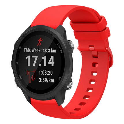 20mm Solid Color Soft Silicone Watch Band, For Garmin Vivoactive3 Music, For Garmin Forerunner 245