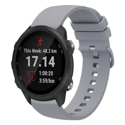 20mm Solid Color Soft Silicone Watch Band, For Garmin Vivoactive3 Music, For Garmin Forerunner 245