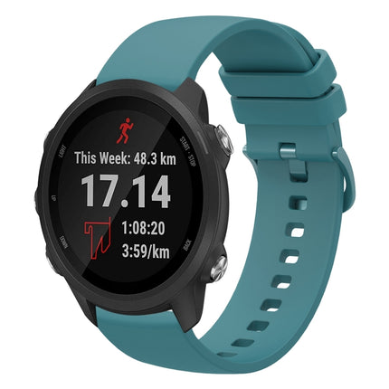 20mm Solid Color Soft Silicone Watch Band, For Garmin Vivoactive3 Music, For Garmin Forerunner 245