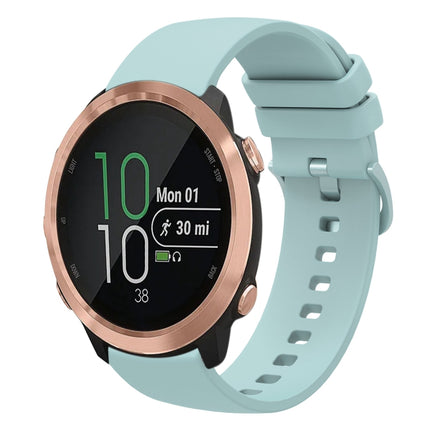 20mm Solid Color Soft Silicone Watch Band, For Garmin Forerunner 645 Music