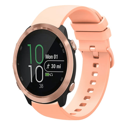 20mm Solid Color Soft Silicone Watch Band, For Garmin Forerunner 645 Music