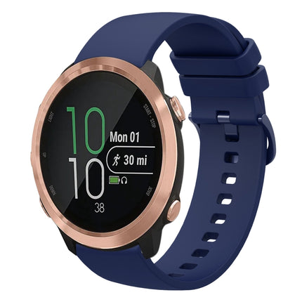 20mm Solid Color Soft Silicone Watch Band, For Garmin Forerunner 645 Music