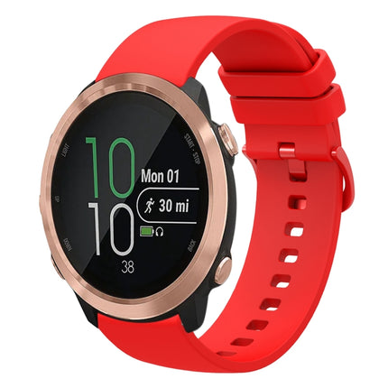 20mm Solid Color Soft Silicone Watch Band, For Garmin Forerunner 645 Music