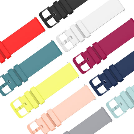 20mm Solid Color Soft Silicone Watch Band, For Samsung Galaxy Watch4 40mm, For Samsung Galaxy Watch4 44mm