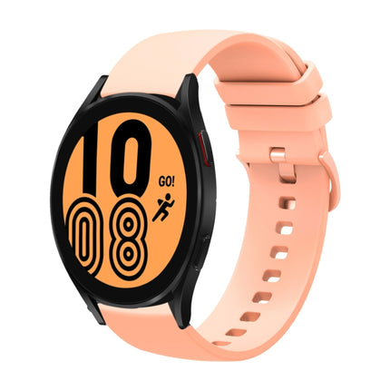 20mm Solid Color Soft Silicone Watch Band, For Samsung Galaxy Watch4 40mm, For Samsung Galaxy Watch4 44mm