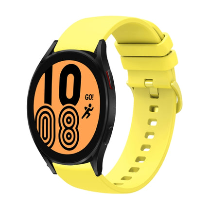 20mm Solid Color Soft Silicone Watch Band, For Samsung Galaxy Watch4 40mm, For Samsung Galaxy Watch4 44mm