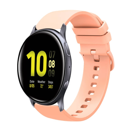 20mm Solid Color Soft Silicone Watch Band, For Samsung Galaxy Watch Active 2 44mm, For Samsung Galaxy Watch Active 40mm