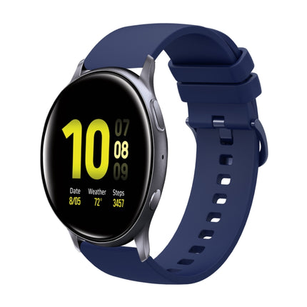 20mm Solid Color Soft Silicone Watch Band, For Samsung Galaxy Watch Active 2 44mm, For Samsung Galaxy Watch Active 40mm