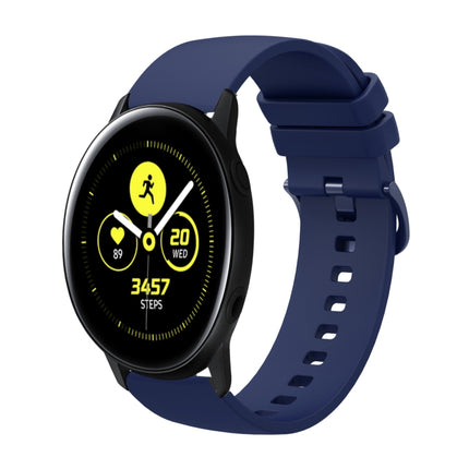 20mm Solid Color Soft Silicone Watch Band, For Samsung Galaxy Watch Active 2 44mm, For Samsung Galaxy Watch Active 40mm