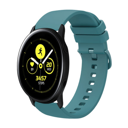 20mm Solid Color Soft Silicone Watch Band, For Samsung Galaxy Watch Active 2 44mm, For Samsung Galaxy Watch Active 40mm