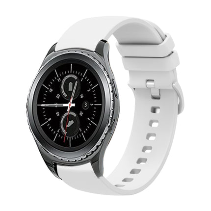 20mm Solid Color Soft Silicone Watch Band, For Samsung Gear S2 Classic, For Samsung Galaxy Watch Active 2 40mm