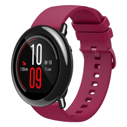 22mm Solid Color Soft Silicone Watch Band, For Amazfit Pace, For Amazfit Stratos