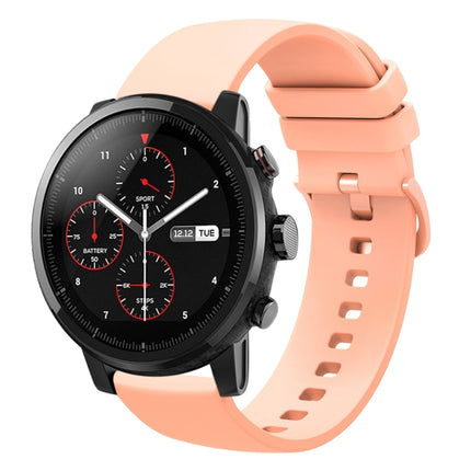 22mm Solid Color Soft Silicone Watch Band, For Amazfit Pace, For Amazfit Stratos