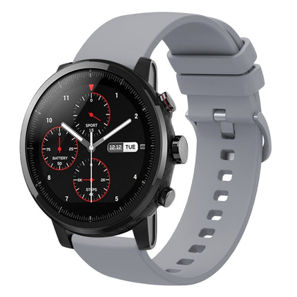 22mm Solid Color Soft Silicone Watch Band, For Amazfit Pace, For Amazfit Stratos