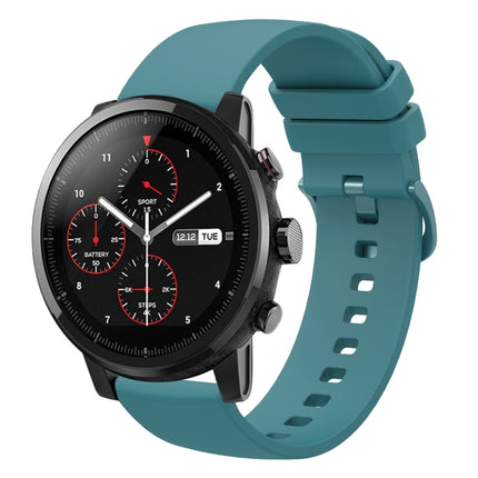 22mm Solid Color Soft Silicone Watch Band, For Amazfit 2 Stratos