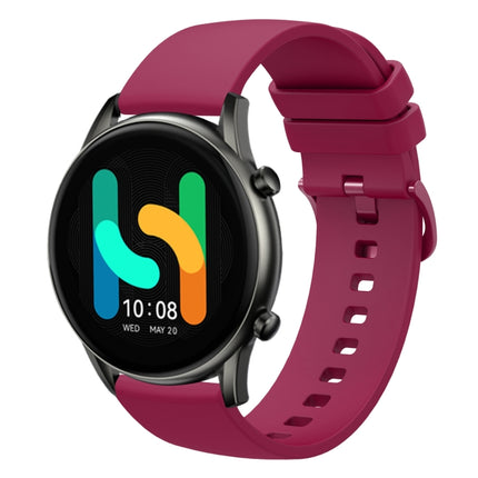 22mm Solid Color Soft Silicone Watch Band, For  Xiaomi Haylou RT2 LS10, For Xiaomi Haylou RS4 LS12