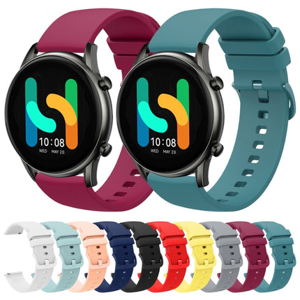 22mm Solid Color Soft Silicone Watch Band, For  Xiaomi Haylou RT2 LS10, For Xiaomi Haylou RS4 LS12