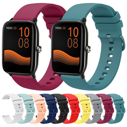 22mm Solid Color Soft Silicone Watch Band, For Xiaomi Haylou GST LS09B, For Xiaomi Haylou RT LS05S