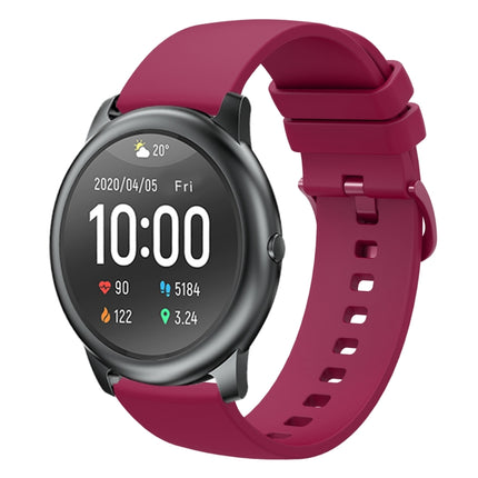 22mm Solid Color Soft Silicone Watch Band, For Xiaomi Haylou GST LS09B, For Xiaomi Haylou RT LS05S