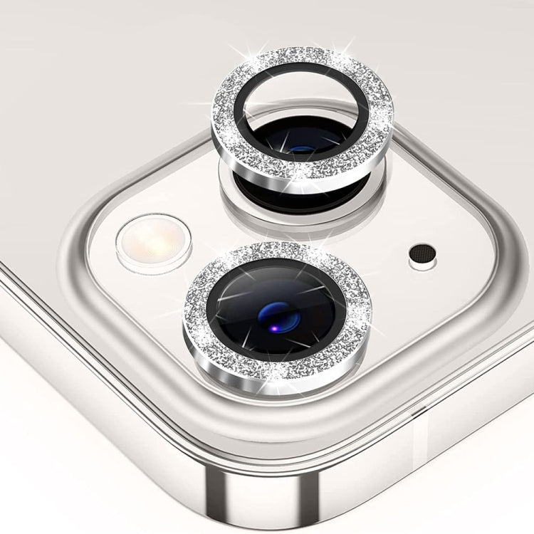 ENKAY Glitter Rear Lens Aluminium Alloy Tempered Glass Film For iPhone 14 / 14 Max, For iPhone 14 / 14 Plus