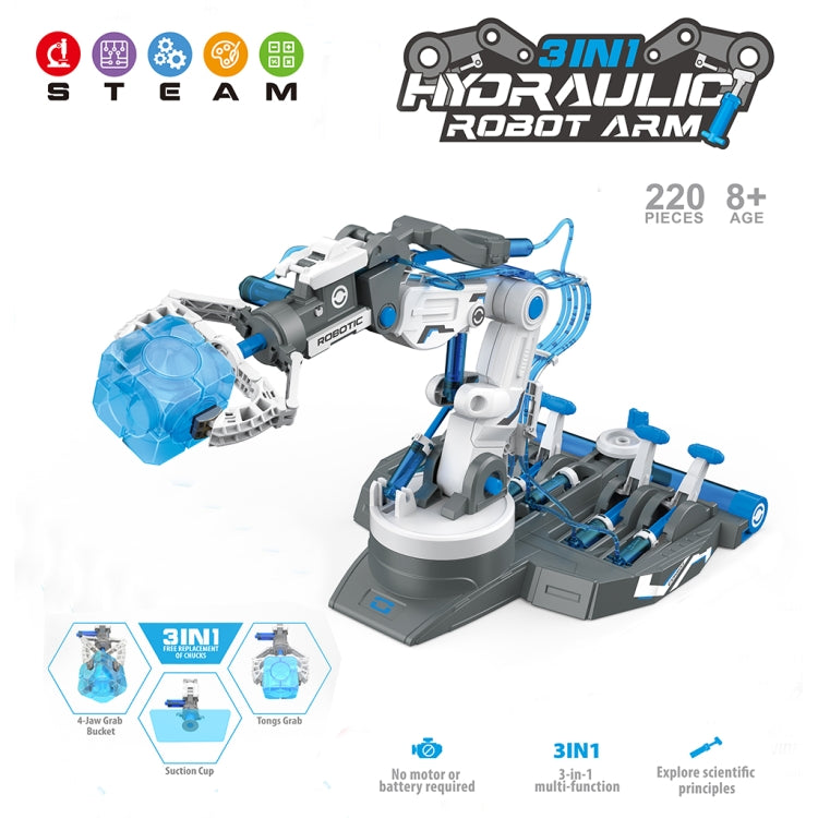 MoFun 101 Hydraulic Robot Arm 3 in 1 Science and Education Assembled Toys, 101, 102