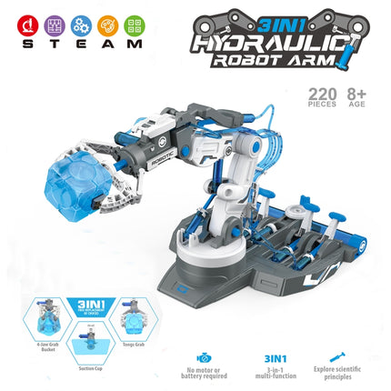 MoFun 101 Hydraulic Robot Arm 3 in 1 Science and Education Assembled Toys