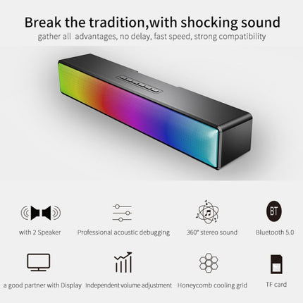 AEC BT601 RGB Light HiFi Soundbar Bluetooth Speaker Home Theater, BT601