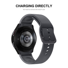 For Samsung Galaxy Watch5 44mm ENKAY Hat-Prince Full Coverage PC Frame + 9H Tempered Glass Case