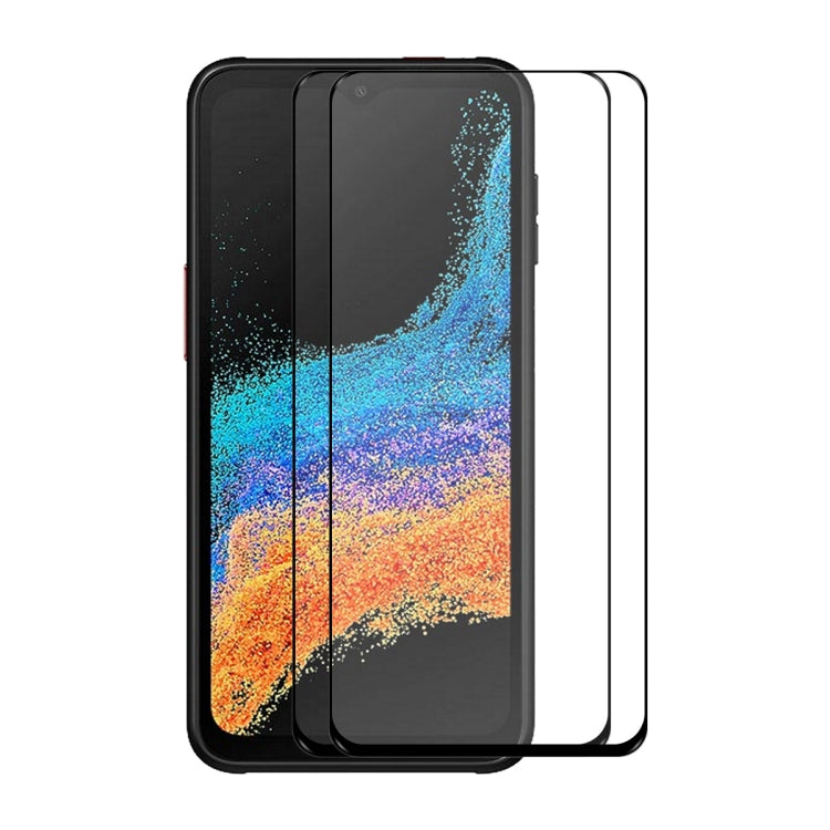 For Samsung Galaxy Xcover6 Pro ENKAY Full Glue 0.26mm 9H 2.5D Tempered Glass Full Film, 1 PCS, 2 PCS, 5 PCS, 10 PCS