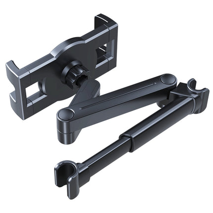 A081+X159 Car Backseat Headrest Tablet Bracket Long Arm Collapsible Mount