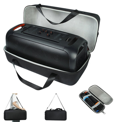 For JBL Partybox On-The-Go Shockproof Hard EVA Storage Bag Carrying Box with Microphone Bag