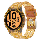 For Samsung Galaxy Watch4 44mm / Transparent Orange