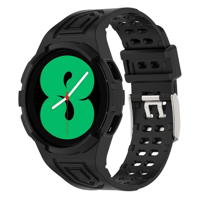 Armor Integrated TPU Double-Pin Buckle Smart Watch Band, For Samsung Galaxy Watch4 40mm