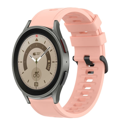 20mm Solid Color Soft Silicone Watch Band, For Samsung Galaxy Watch 5 Pro 45mm, For Samsung Galaxy Watch 4 44mm