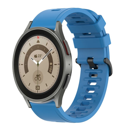 20mm Solid Color Soft Silicone Watch Band, For Samsung Galaxy Watch 5 Pro 45mm, For Samsung Galaxy Watch 4 44mm