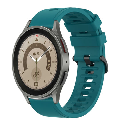 20mm Solid Color Soft Silicone Watch Band, For Samsung Galaxy Watch 5 Pro 45mm, For Samsung Galaxy Watch 4 44mm