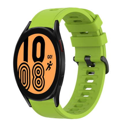 20mm Solid Color Soft Silicone Watch Band, For Samsung Galaxy Watch 5 Pro 45mm, For Samsung Galaxy Watch 4 44mm