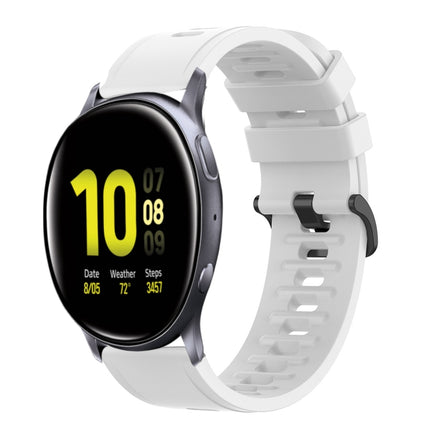 20mm Solid Color Soft Silicone Watch Band, For Samsung  Galaxy Watch 4 Classic 46mm, For Samsung Galaxy Watch Active 2 40mm