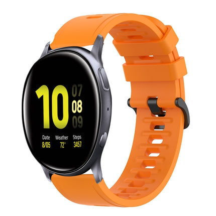 20mm Solid Color Soft Silicone Watch Band, For Samsung  Galaxy Watch 4 Classic 46mm, For Samsung Galaxy Watch Active 2 40mm