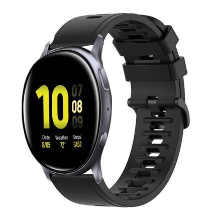20mm Solid Color Soft Silicone Watch Band, For Samsung  Galaxy Watch 4 Classic 46mm, For Samsung Galaxy Watch Active 2 40mm