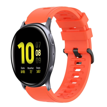 20mm Solid Color Soft Silicone Watch Band, For Samsung  Galaxy Watch 4 Classic 46mm, For Samsung Galaxy Watch Active 2 40mm