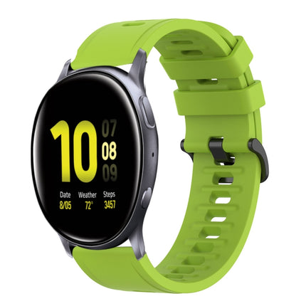 20mm Solid Color Soft Silicone Watch Band, For Samsung  Galaxy Watch 4 Classic 46mm, For Samsung Galaxy Watch Active 2 40mm