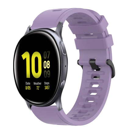 20mm Solid Color Soft Silicone Watch Band, For Samsung  Galaxy Watch 4 Classic 46mm, For Samsung Galaxy Watch Active 2 40mm