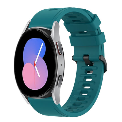 20mm Solid Color Soft Silicone Watch Band, For Samsung Galaxy Watch Active 2 44mm, For Samsung Galaxy Watch 42mm