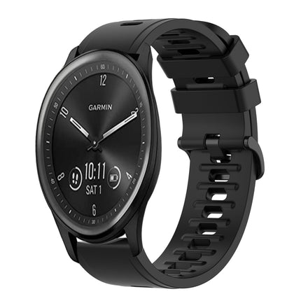 20mm Solid Color Soft Silicone Watch Band, For Garmin Vivomove Sport, For Garmin Venu 2 Plus