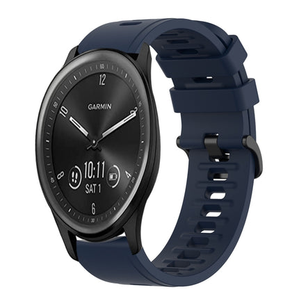 20mm Solid Color Soft Silicone Watch Band, For Garmin Vivomove Sport, For Garmin Venu 2 Plus