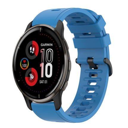 20mm Solid Color Soft Silicone Watch Band, For Garmin Vivomove Sport, For Garmin Venu 2 Plus